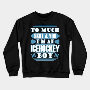 ice hockey ice stadium, ice hockey stick puck Crewneck Sweatshirt